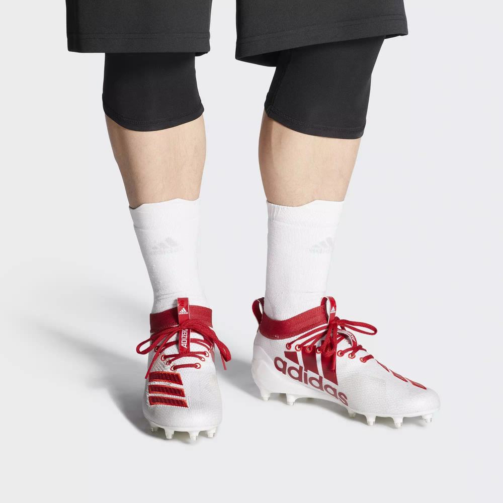 Adidas Adizero 8.0 Tacos de Futbol Blancos Para Hombre (MX-41138)